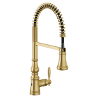 MOEN S73104EWBG Weymouth Motionsense Wave One-Handle Pre-Rinse Spring Touchless Kitchen Faucet - Brushed Gold