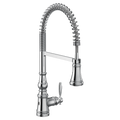 MOEN S73104EWC Weymouth Motionsense Wave One-Handle Pre-Rinse Spring Touchless Kitchen Faucet - Chrome