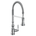 MOEN S73104EWC Weymouth Motionsense Wave One-Handle Pre-Rinse Spring Touchless Kitchen Faucet - Chrome
