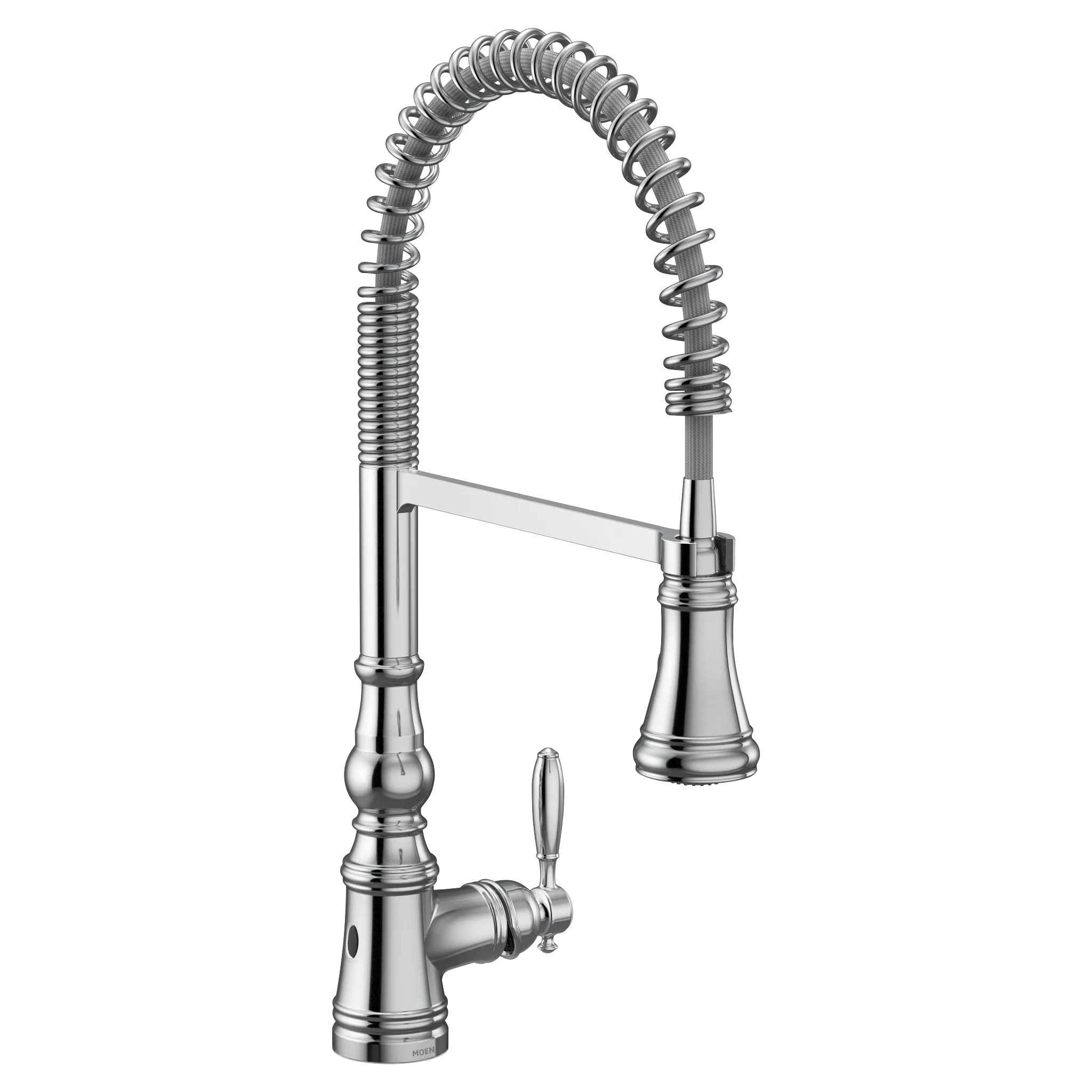 MOEN S73104EWC Weymouth Motionsense Wave One-Handle Pre-Rinse Spring Touchless Kitchen Faucet - Chrome