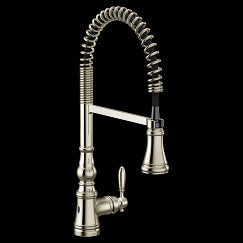 MOEN S73104EWNL Weymouth  One-Handle Kitchen Faucet In Polished Nickel