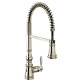 MOEN S73104EWNL Weymouth Motionsense Wave One-Handle Pre-Rinse Spring Touchless Kitchen Faucet - Polished Nickel