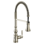 MOEN S73104EWNL Weymouth Motionsense Wave One-Handle Pre-Rinse Spring Touchless Kitchen Faucet - Polished Nickel