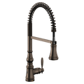 MOEN S73104EWORB Weymouth Motionsense Wave One-Handle Pre-Rinse Spring Touchless Kitchen Faucet - Oil Rubbed Bronze
