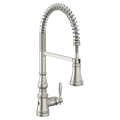 MOEN S73104EWSRS Weymouth Motionsense Wave One-Handle Pre-Rinse Spring Touchless Kitchen Faucet - Spot Resist Stainless