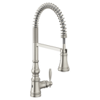 MOEN S73104EWSRS Weymouth Motionsense Wave One-Handle Pre-Rinse Spring Touchless Kitchen Faucet - Spot Resist Stainless