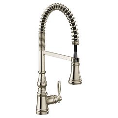 MOEN S73104NL Weymouth  One-Handle Pulldown Kitchen Faucet In Polished Nickel