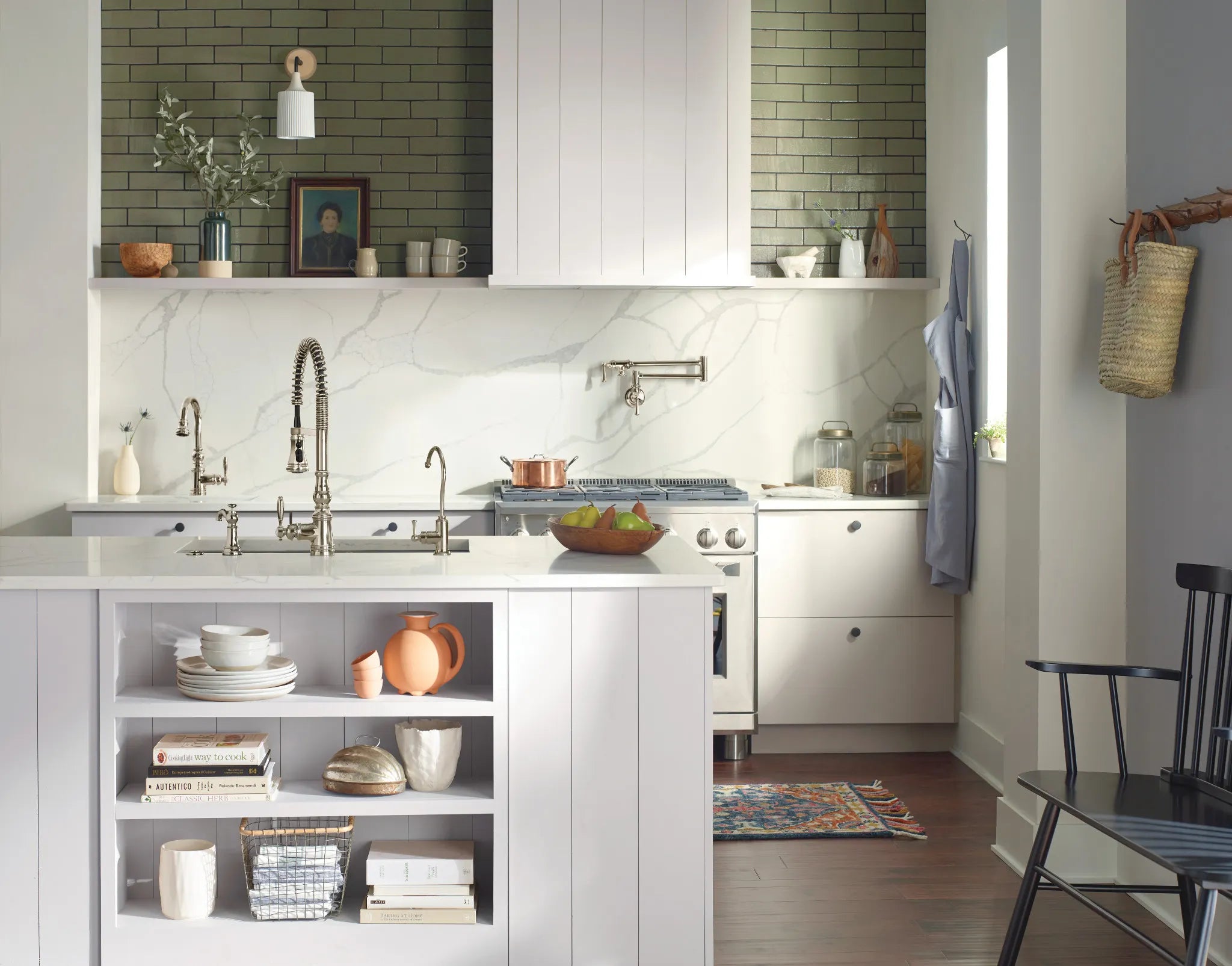 MOEN S73104NL Weymouth One-Handle Pre-Rinse Spring Pulldown Kitchen Faucet - Polished Nickel