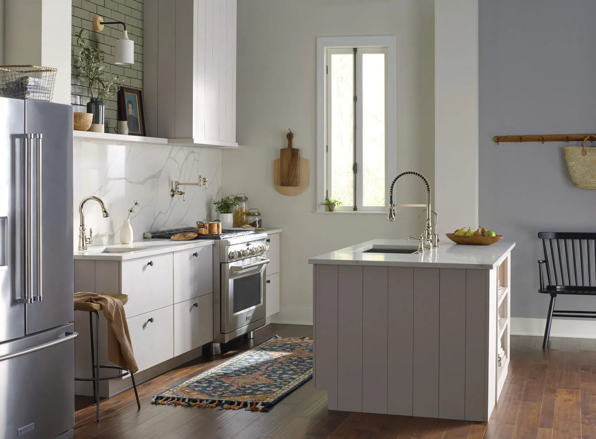 MOEN S73104NL Weymouth One-Handle Pre-Rinse Spring Pulldown Kitchen Faucet - Polished Nickel