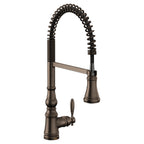 MOEN S73104ORB Weymouth One-Handle Pre-Rinse Spring Pulldown Kitchen Faucet - Oil Rubbed Bronze