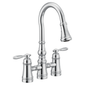 MOEN S73204 Weymouth Two-Handle High Arc Pulldown Kitchen Faucet - Chrome
