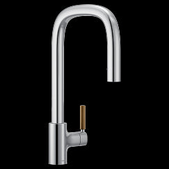 MOEN S74001 Tenon Chrome one-handle pulldown kitchen faucet, Chrome