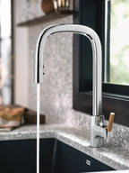 MOEN S74001 Tenon One-Handle High Arc Pulldown Kitchen Faucet - Chrome