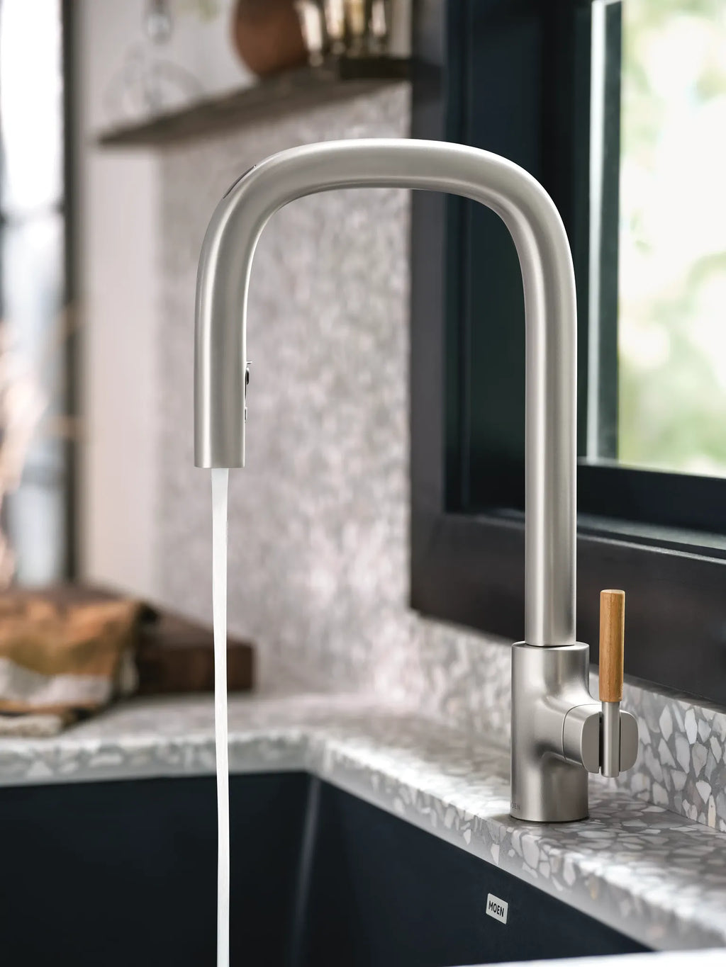 MOEN S74001EV2SRS Tenon Motion Control Smart Pulldown Touchless Kitchen Faucet - Spot Resist Stainless