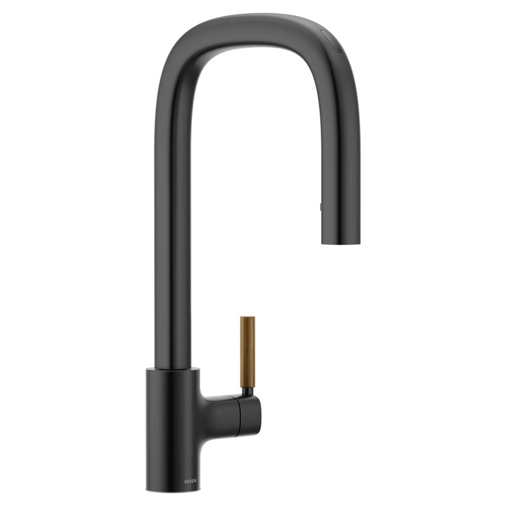 MOEN S74001EV2BL Tenon Motion Control Smart Pulldown Touchless Kitchen Faucet - Matte Black