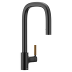MOEN S74001EV2BL Tenon Motion Control Smart Pulldown Touchless Kitchen Faucet - Matte Black