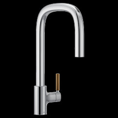 MOEN S74001EV2C Tenon Chrome one-handle pulldown kitchen faucet, Chrome