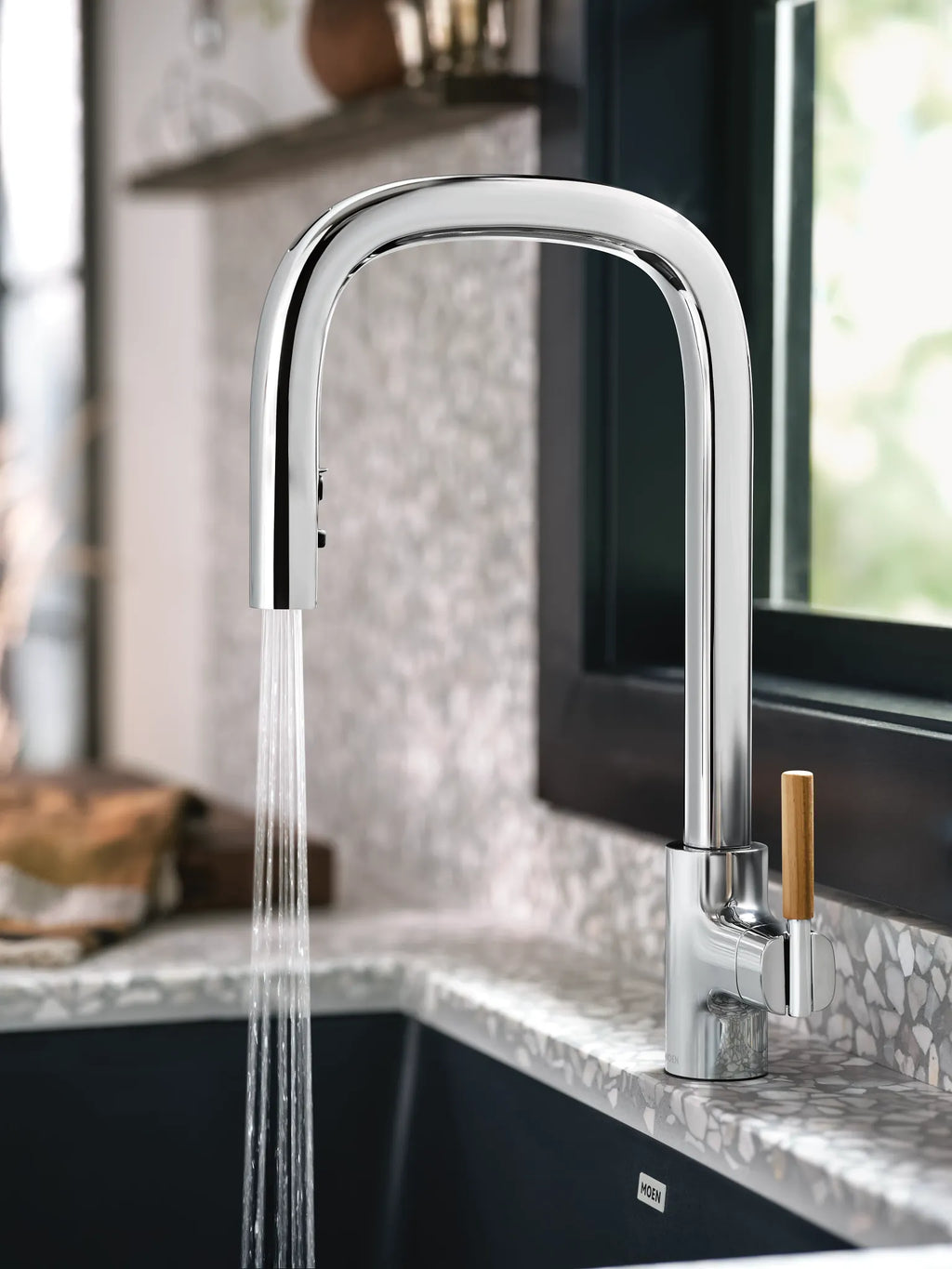 MOEN S74001EV2C Tenon Motion Control Smart Pulldown Touchless Kitchen Faucet - Chrome