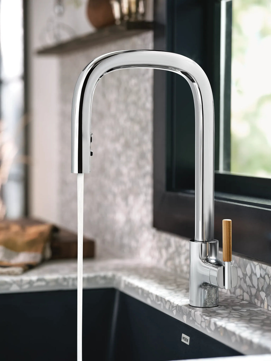 MOEN S74001EV2C Tenon Motion Control Smart Pulldown Touchless Kitchen Faucet - Chrome