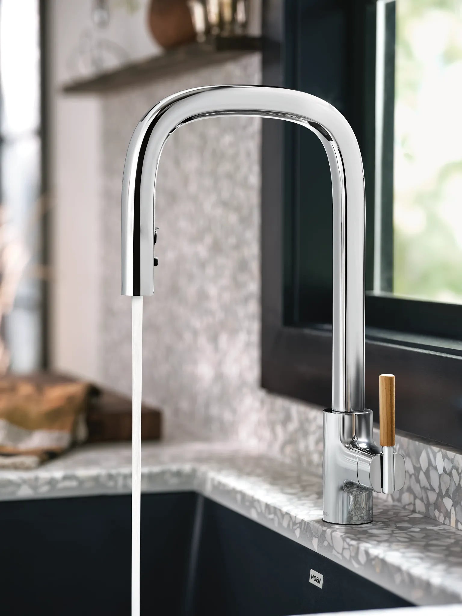 MOEN S74001EV2C Tenon Motion Control Smart Pulldown Touchless Kitchen Faucet - Chrome