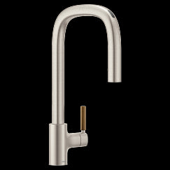 MOEN S74001EV2SRS Tenon Spot resist stainless one-handle pulldown kitchen faucet, Spot Resist Stainless