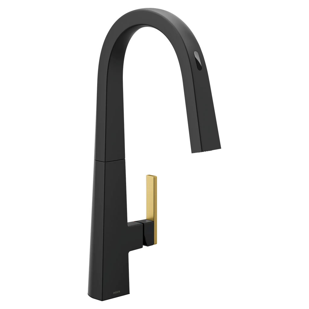 MOEN S75005EV2BL Nio Motion Control Smart Pulldown Touchless Kitchen Faucet - Matte Black