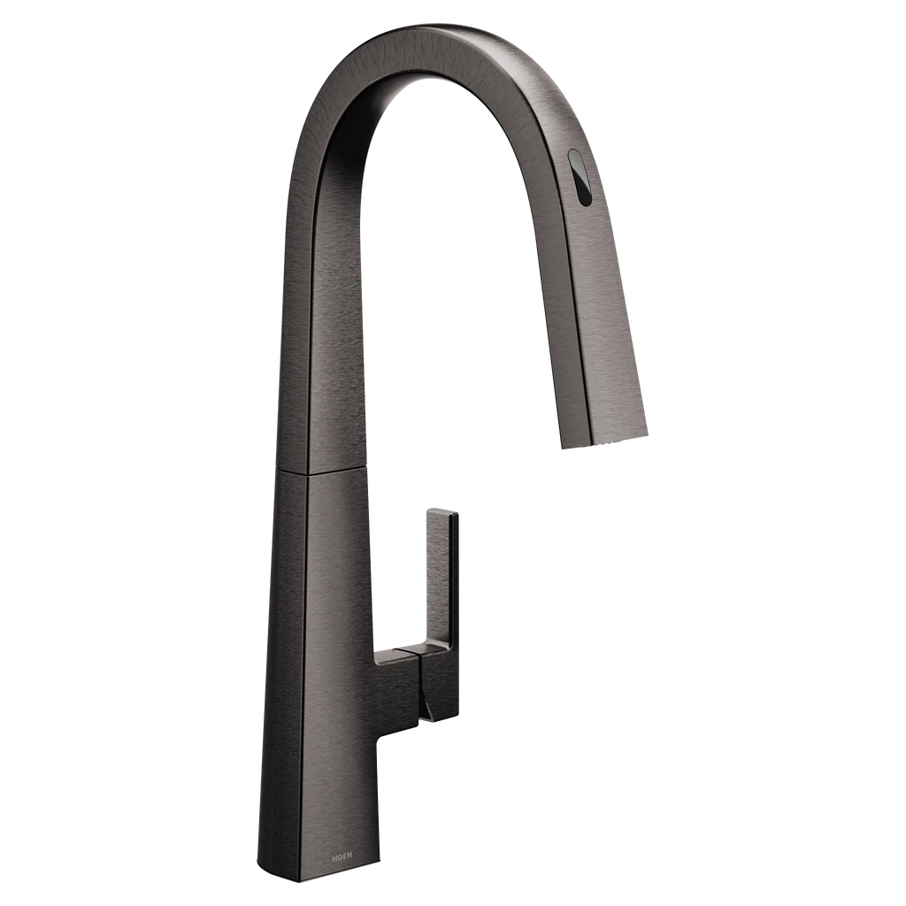 MOEN S75005EV2BLS Nio  One-Handle Pulldown Kitchen Faucet In Black Stainless