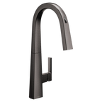 MOEN S75005EV2BLS Nio  One-Handle Pulldown Kitchen Faucet In Black Stainless