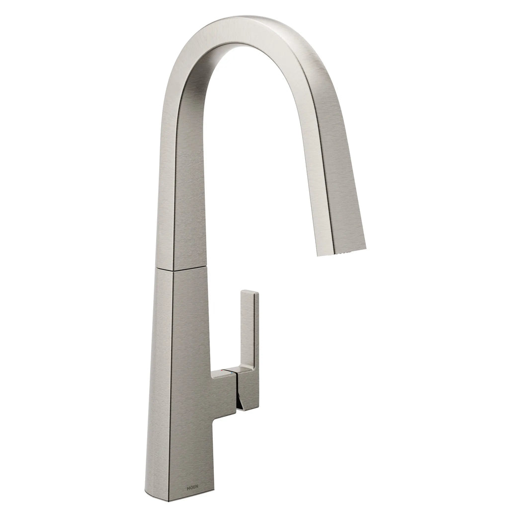 MOEN S75005SRS Nio One-Handle High Arc Pulldown Kitchen Faucet - Spot Resist Stainless