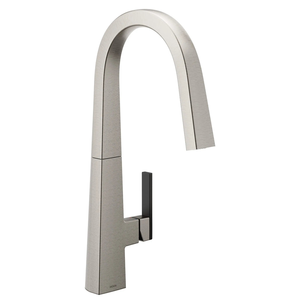 MOEN S75005SRS Nio One-Handle High Arc Pulldown Kitchen Faucet - Spot Resist Stainless
