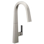 MOEN S75005SRS Nio One-Handle High Arc Pulldown Kitchen Faucet - Spot Resist Stainless