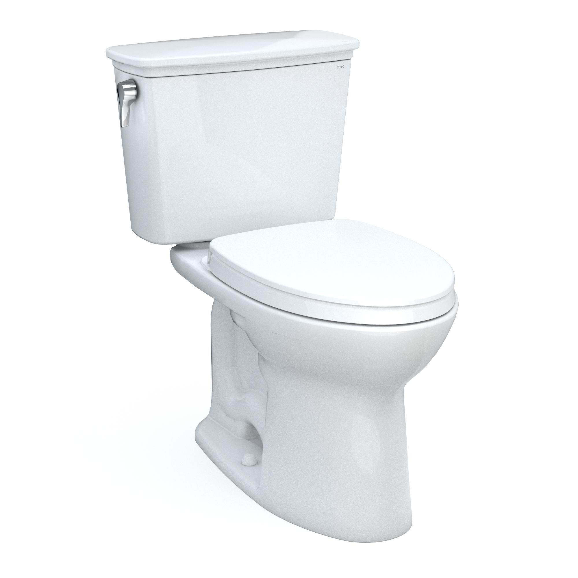 TOTO CST786CEG#01 Drake Transitional Two-Piece Elongated 1.28 Gpf Tornado Flush Toilet With Cefiontect - Cotton White