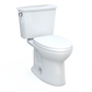 TOTO CST786CEFG.10#01 Drake Transitional Two-Piece Elongated 1.28 GPF Universal Height TORNADO FLUSH Toilet with 10 Inch Rough-In and CEFIONTECT , Cotton White