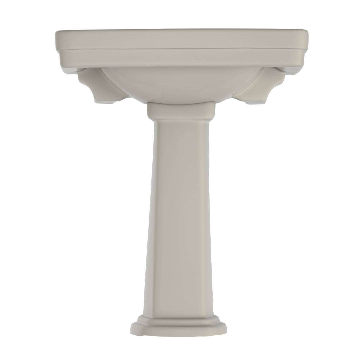 TOTO LPT530.4N#03 Promenade 27-1/2" X 22-1/4" Rectangular Pedestal Bathroom Sink For 4 Inch Center Faucets - Bone