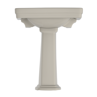 TOTO LPT530.4N#03 Promenade 27-1/2" X 22-1/4" Rectangular Pedestal Bathroom Sink For 4 Inch Center Faucets - Bone