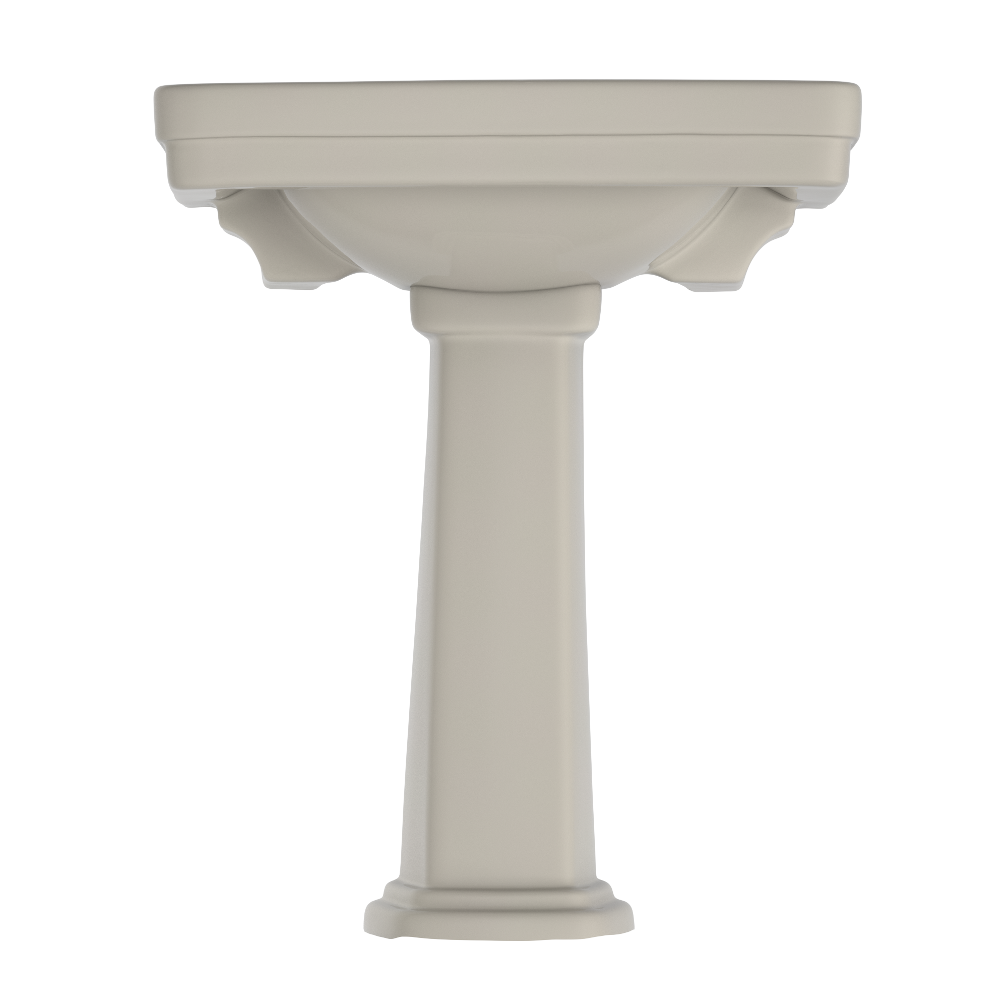 TOTO LPT530.8N#03 Promenade 27-1/2" X 22-1/4" Rectangular Pedestal Bathroom Sink For 8 Inch Center Faucets - Bone