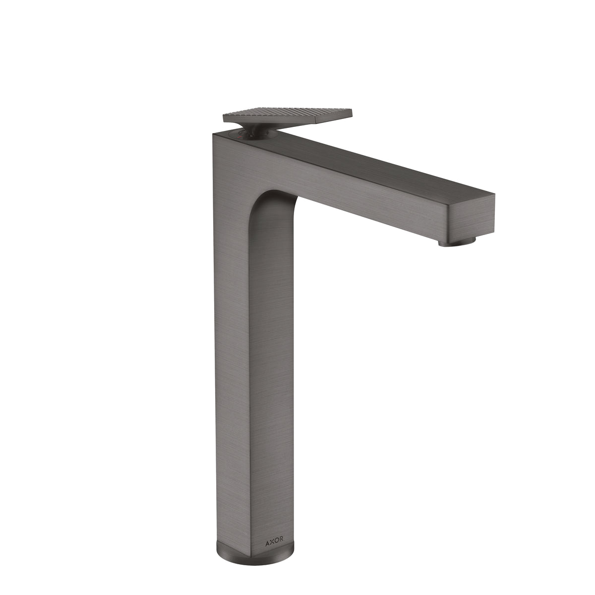AXOR 39151341 Citterio Single-Hole Faucet 280 with Pop-Up Drain- Rhombic Cut, 1.2 GPM - Brushed Black Chrome