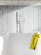 MOEN S905BN 90 Degree One-Handle Tub Filler Includes Hand Shower - Brushed Nickel