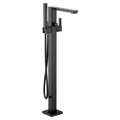 MOEN S905BL 90 Degree One-Handle Tub Filler Includes Hand Shower - Matte Black
