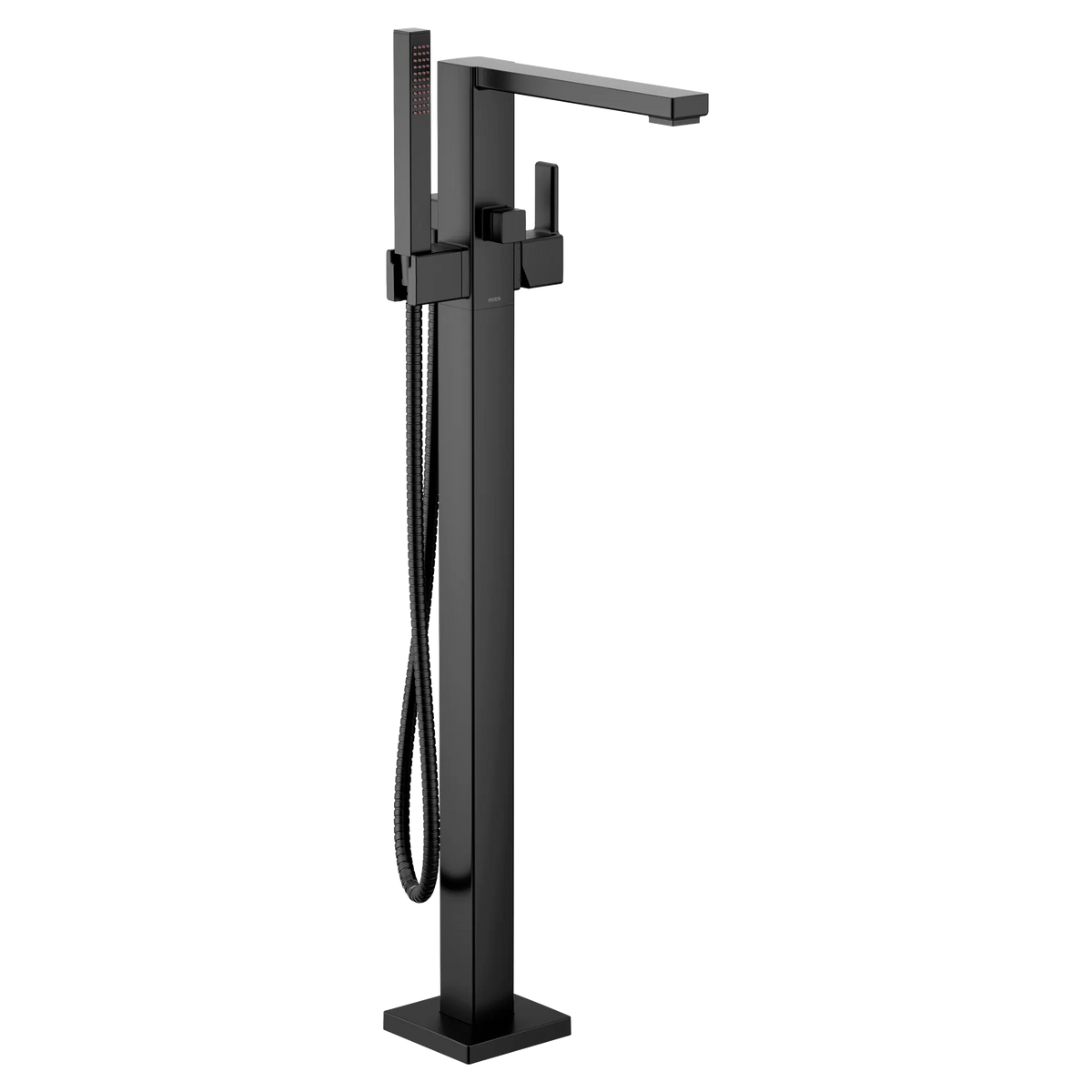 MOEN S905BL 90 Degree One-Handle Tub Filler Includes Hand Shower - Matte Black