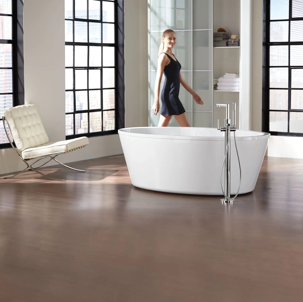 MOEN S93005 Arris One-Handle Tub Filler Including Handheld Shower - Chrome