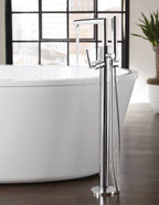 MOEN S93005 Arris One-Handle Tub Filler Including Handheld Shower - Chrome