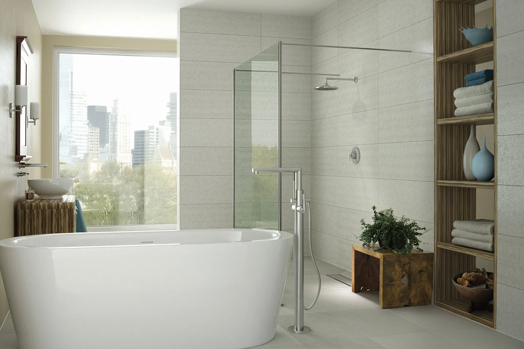 MOEN S93005 Arris One-Handle Tub Filler Including Handheld Shower - Chrome