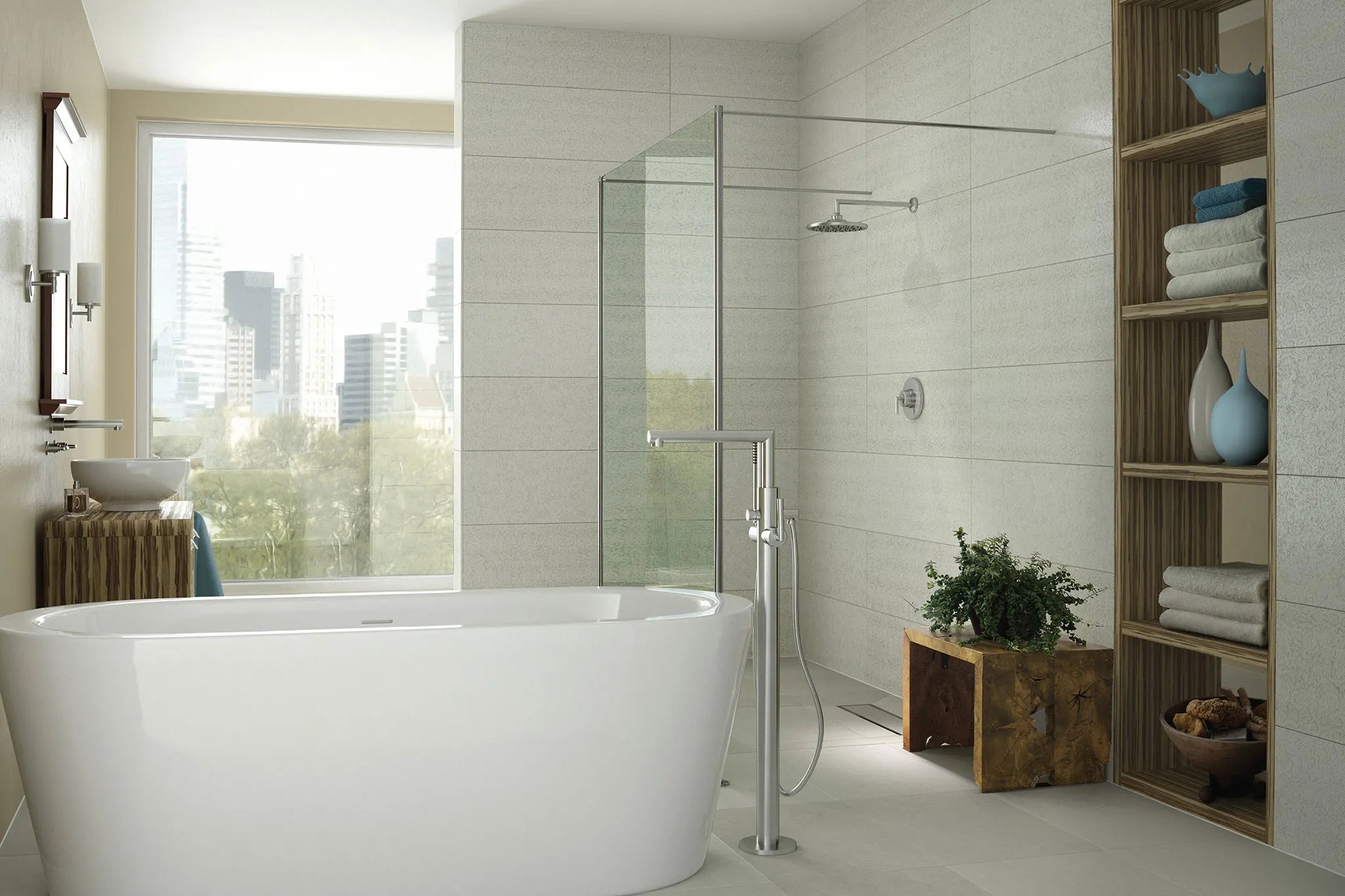 MOEN S93005 Arris One-Handle Tub Filler Including Handheld Shower - Chrome