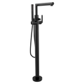 MOEN S93005BL Arris One-Handle Tub Filler Including Handheld Shower - Matte Black
