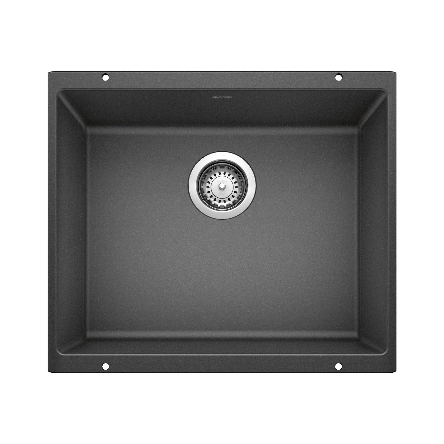 BLANCO 513428 Precis Precis SILGRANIT 21" Single Bowl Undermount Kitchen Sink - Anthracite in Anthracite