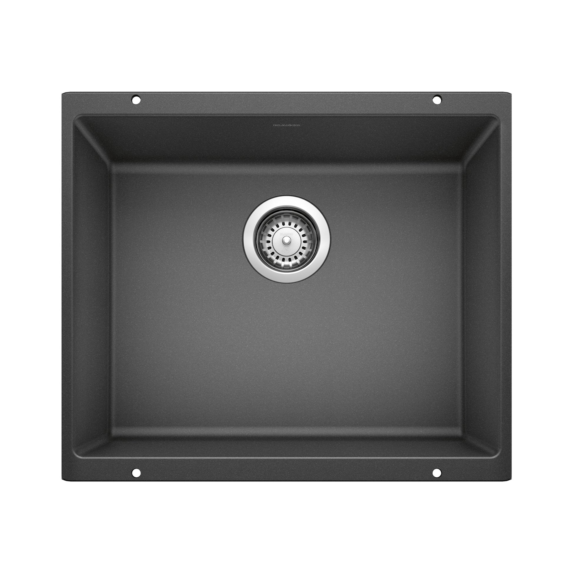 BLANCO 513428 Precis Precis SILGRANIT 21" Single Bowl Undermount Kitchen Sink - Anthracite in Anthracite