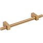 JEFFREY ALEXANDER 698-128SBZ Larkin Knurled Ends 128 mm Center-to-Center Bar Pull - Satin Bronze