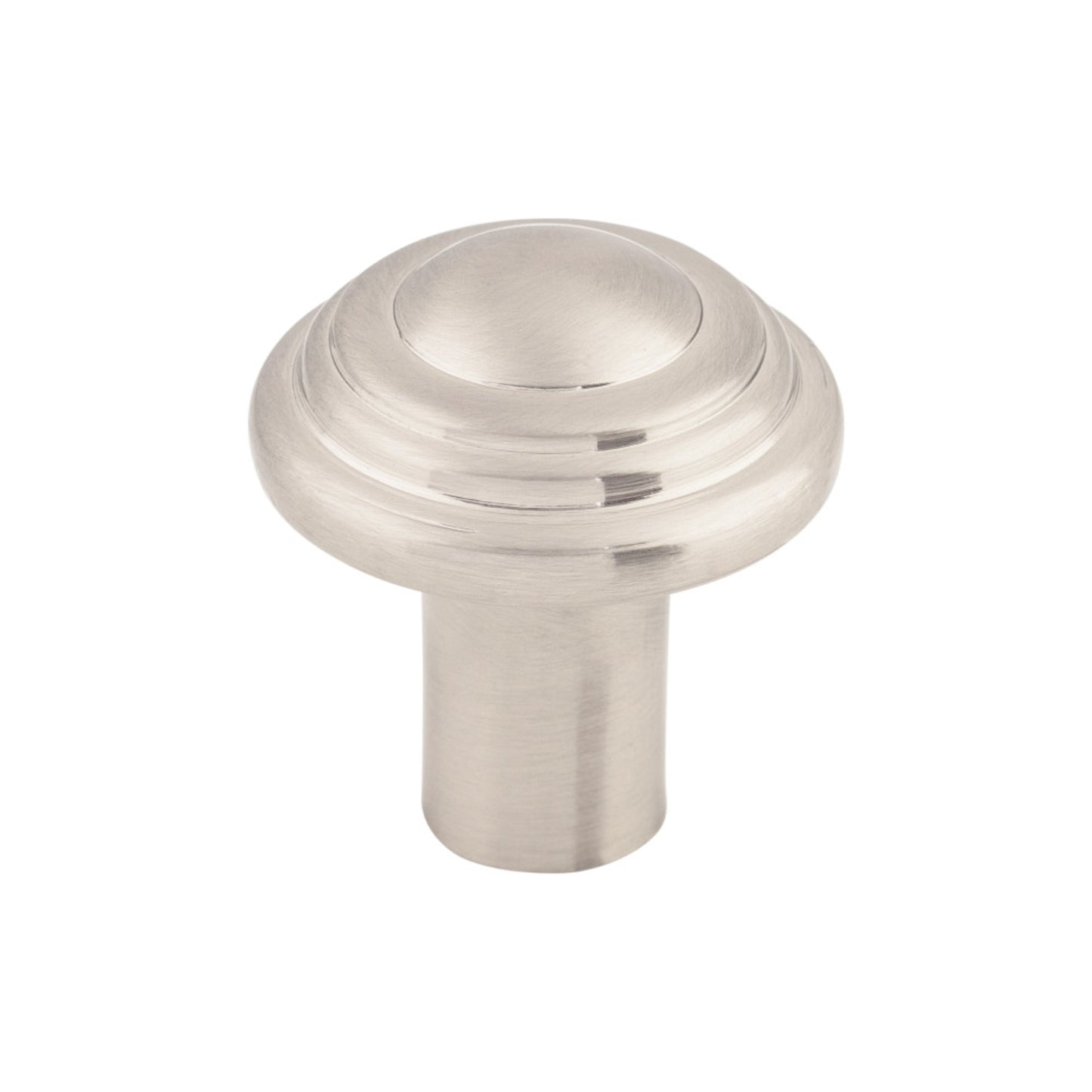 TOP KNOBS M2032 Aspen II Button 1 1/4" Diameter Round Knob - Brushed Satin Nickel