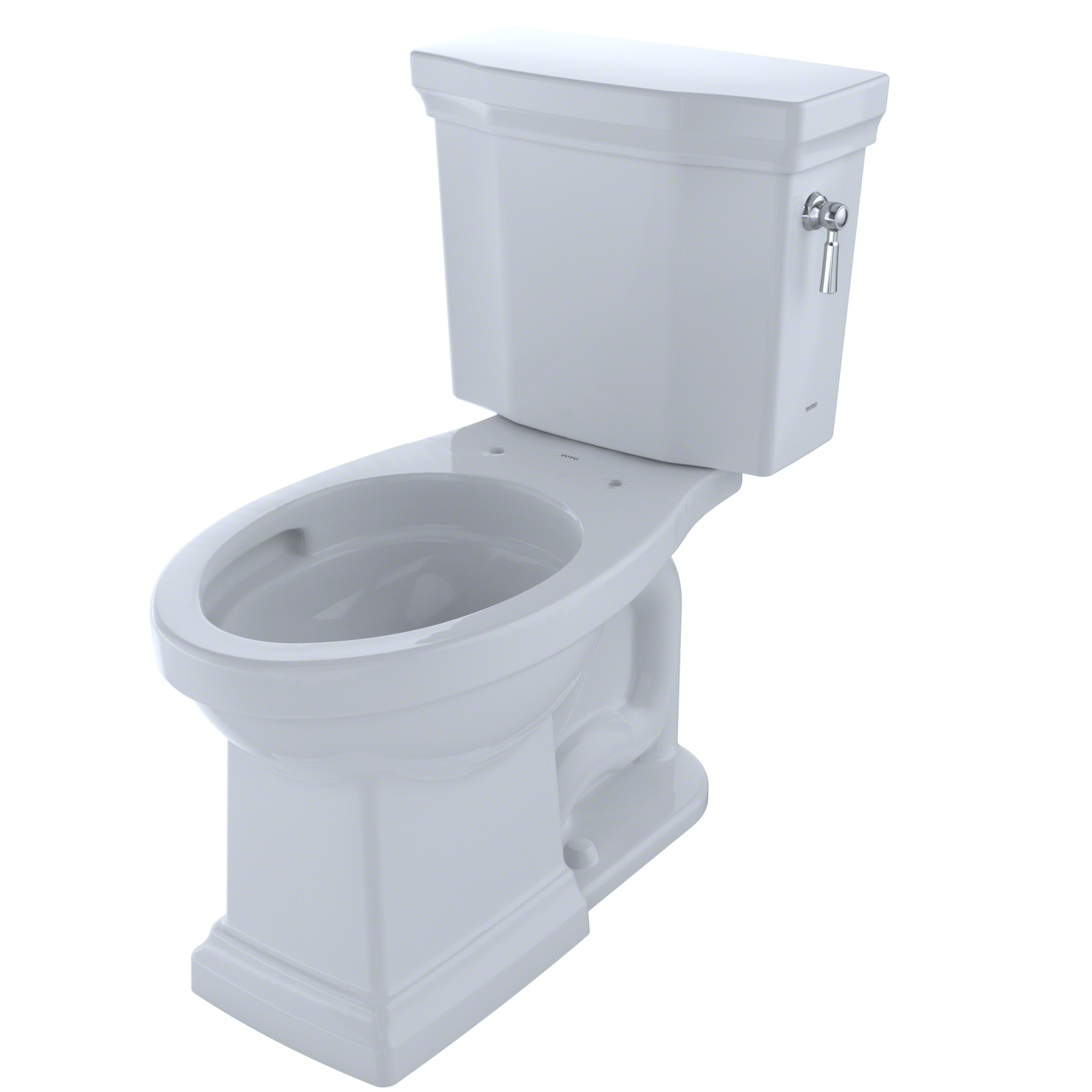 TOTO CST404CEFRG#01 Promenade Ii Two-Piece Elongated 1.28 Gpf Universal Height Toilet With Cefiontect And Right-Hand Trip Lever - Cotton White
